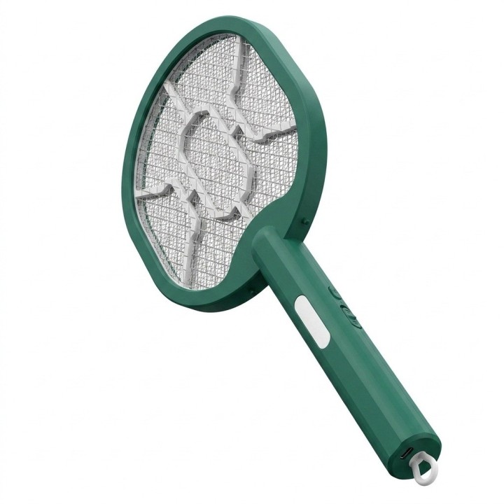Raqueta Eléctrica Matamoscas Plegable Luz Uv 3000v