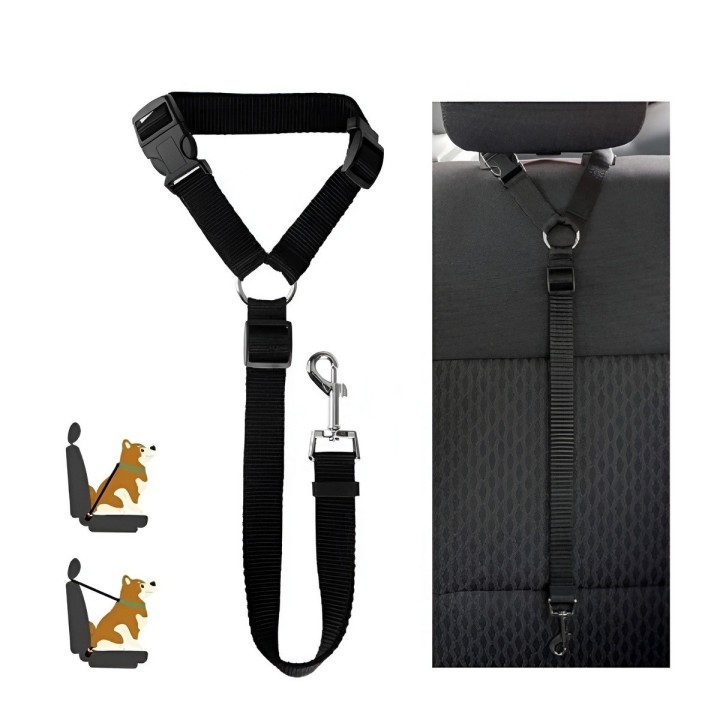 Cinturón Seguridad Perro Auto Elástico Ajustable