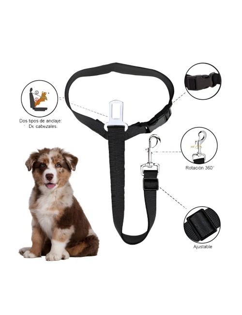 Cinturón Seguridad Perro Auto Elástico Ajustable
