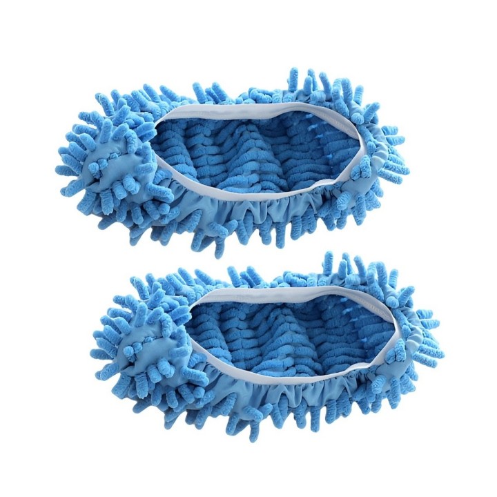 Par Zapatillas Mopa Microfibra Limpia Pisos