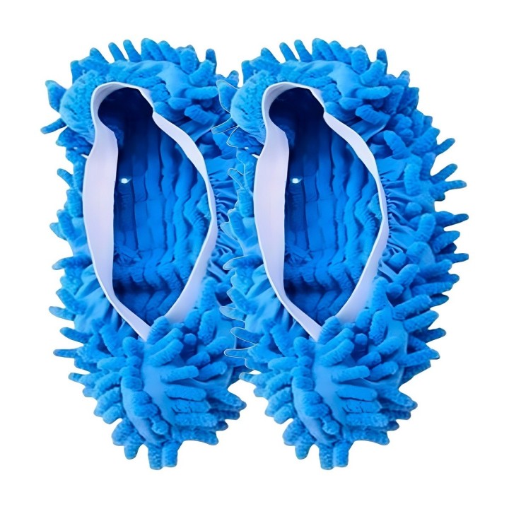 Par Zapatillas Mopa Microfibra Limpia Pisos