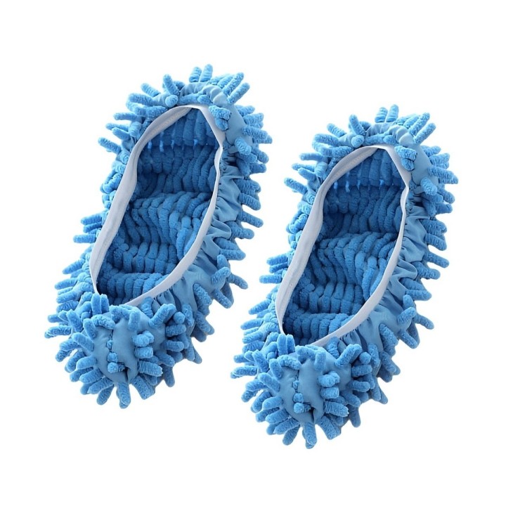 Par Zapatillas Mopa Microfibra Limpia Pisos