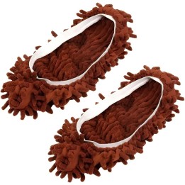 Par Zapatillas Mopa Microfibra Limpia Pisos