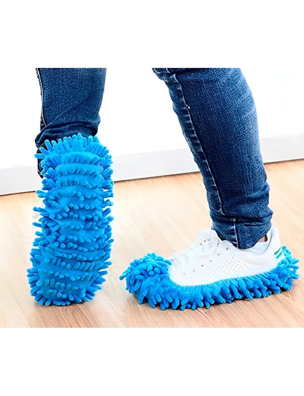 Par Zapatillas Mopa Microfibra Limpia Pisos