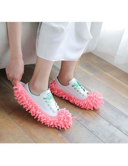 Par Zapatillas Mopa Microfibra Limpia Pisos