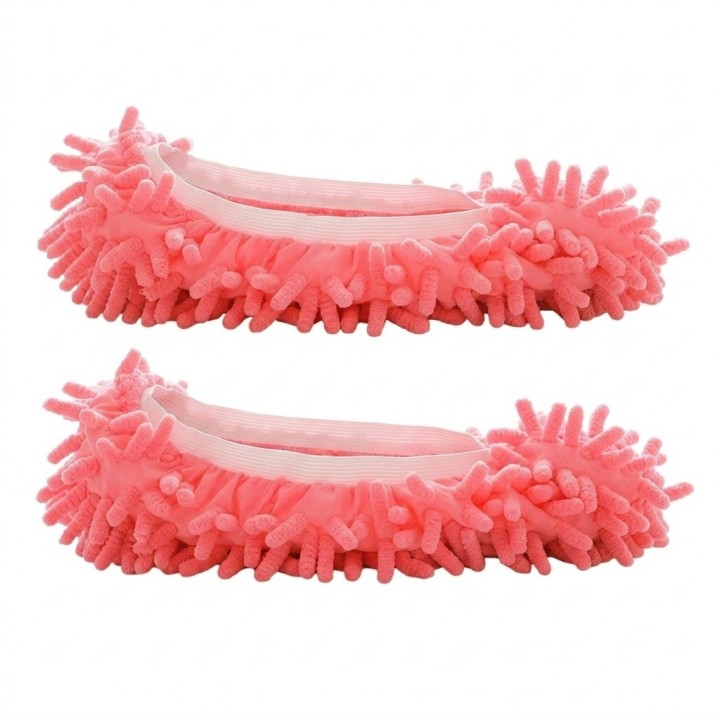 Par Zapatillas Mopa Microfibra Limpia Pisos