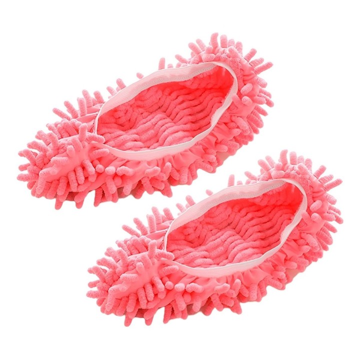 Par Zapatillas Mopa Microfibra Limpia Pisos