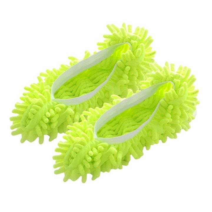 Par Zapatillas Mopa Microfibra Limpia Pisos