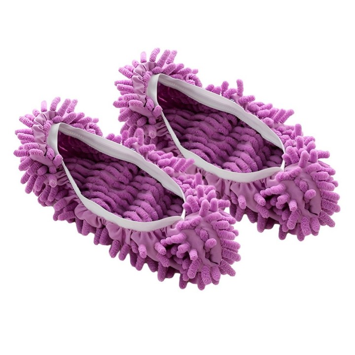 Par Zapatillas Mopa Microfibra Limpia Pisos