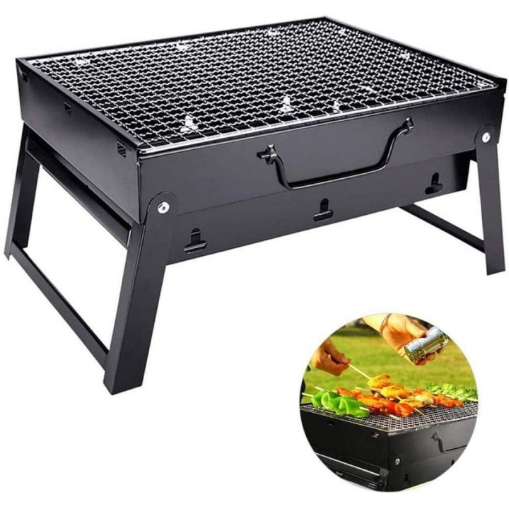 Asador Parrilla Portátil Plegable A Carbón Para Bbq Camping