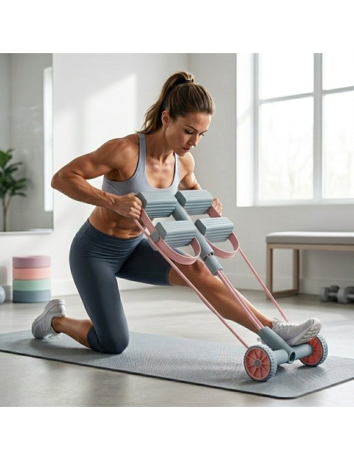 Dispositivo Tracción Pedal Multifuncional Rodillo Abdominal