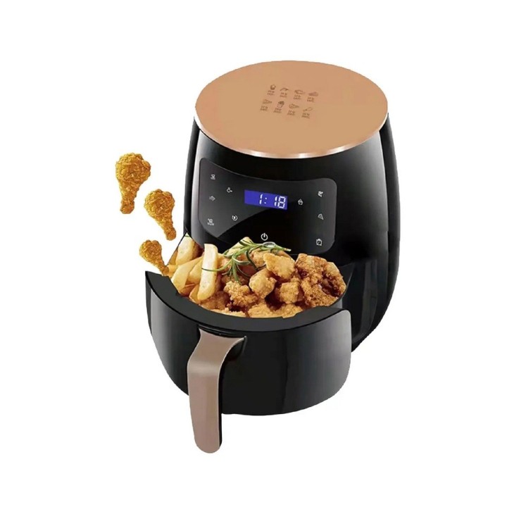 Freidora De Aire Digital 6 Litros 2400w Táctil Negro