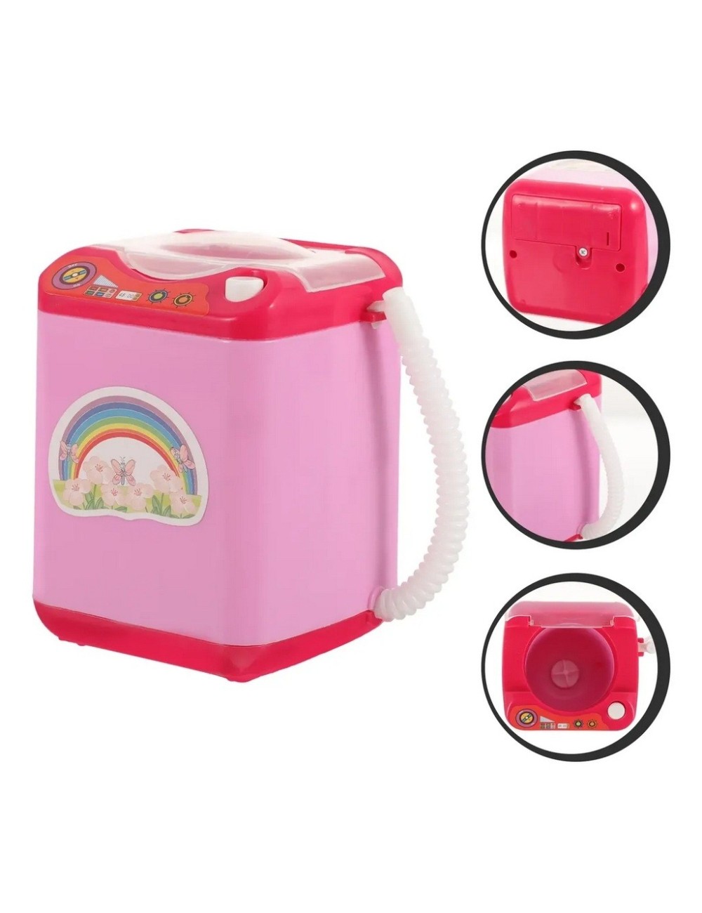 Mini Lavadora Juguete Eléctrica Limpia Brochas Maquillaje
