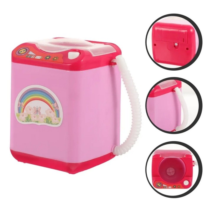 Mini Lavadora Juguete Eléctrica Limpia Brochas Maquillaje