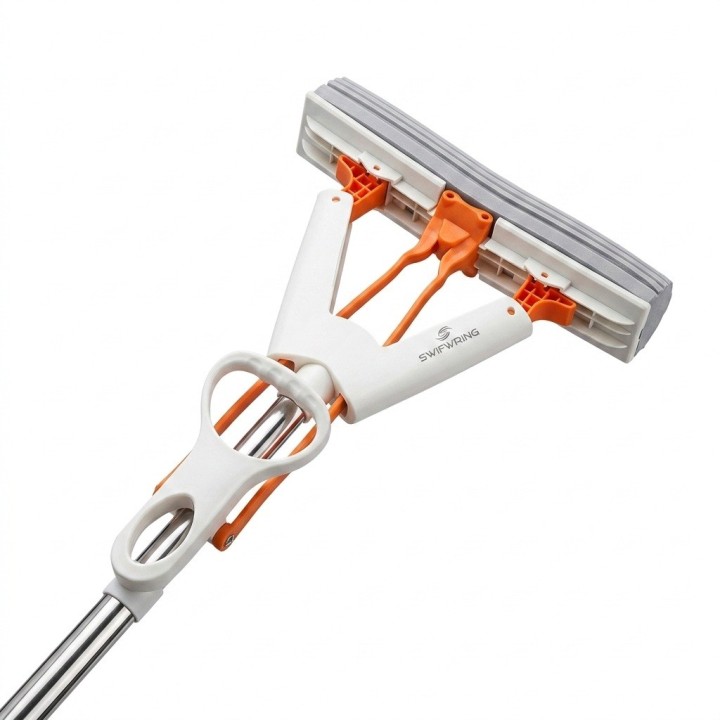Trapeador Mopa Esponja Escurridor Automático Tipo Mariposa