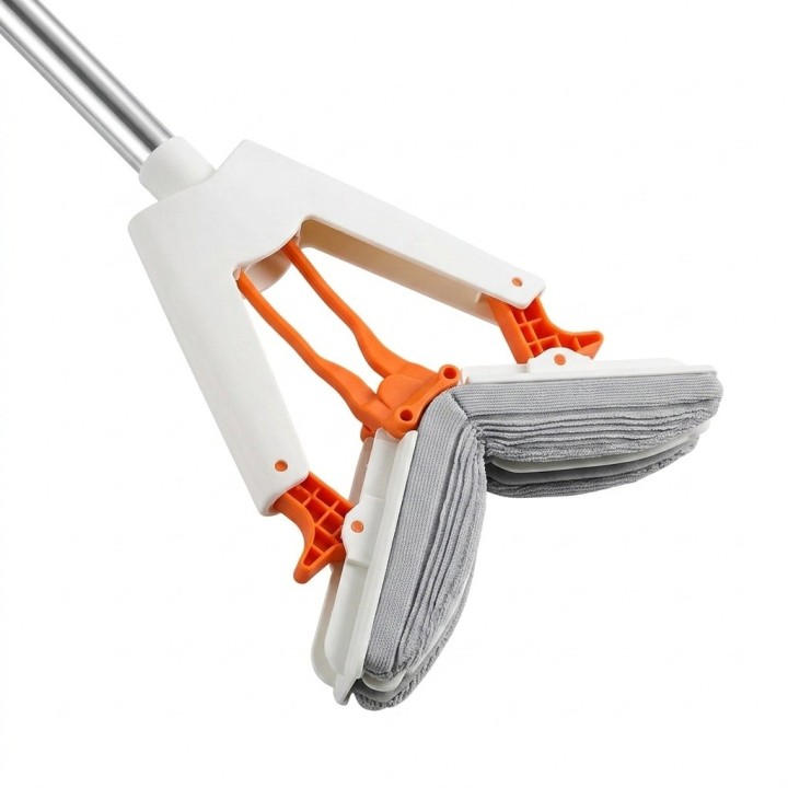 Trapeador Mopa Esponja Escurridor Automático Tipo Mariposa