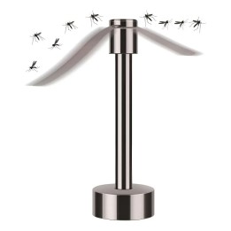 Ventilador Espantamoscas Repelente Mosquitos Plateado