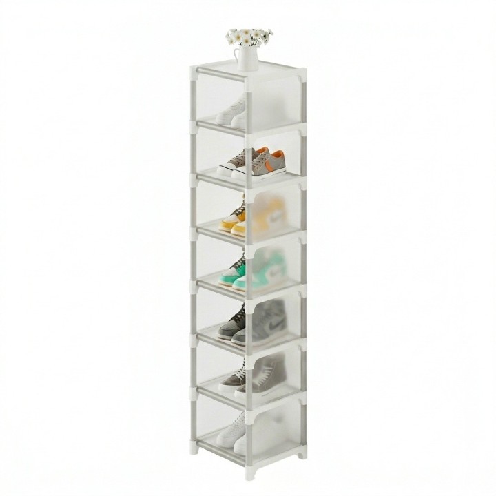 Organizador De Zapatos Zapatero Vertical 8 Niveles Acrílico