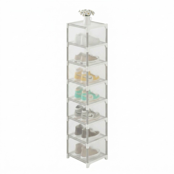 Organizador De Zapatos Zapatero Vertical 8 Niveles Acrílico