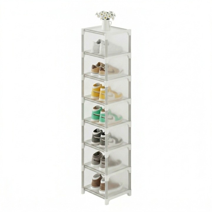 Organizador De Zapatos Zapatero Vertical 8 Niveles Acrílico