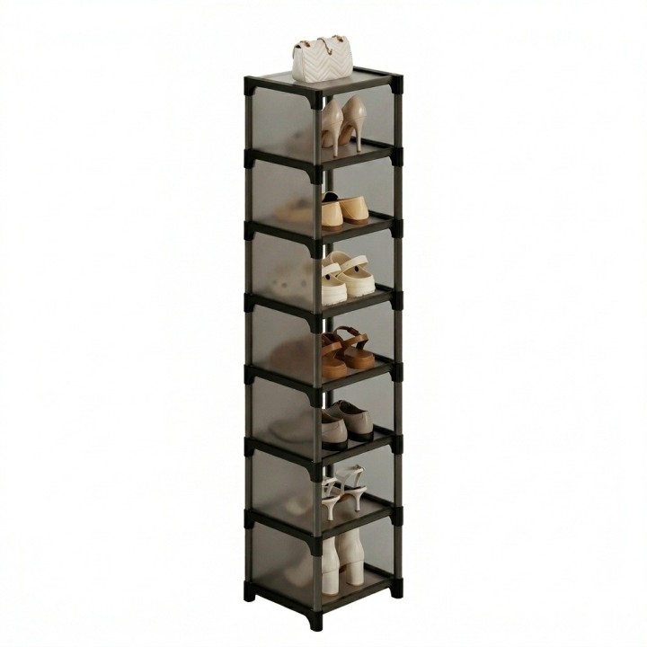 Organizador De Zapatos Zapatero Vertical 8 Niveles Acrílico