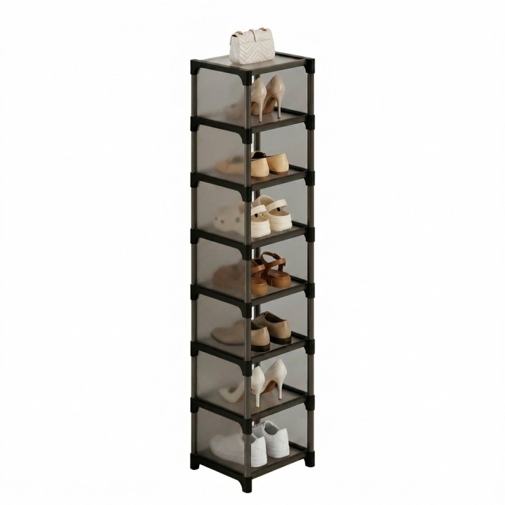 Organizador De Zapatos Zapatero Vertical 8 Niveles Acrílico
