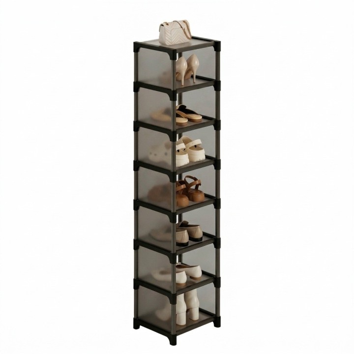 Organizador De Zapatos Zapatero Vertical 8 Niveles Acrílico