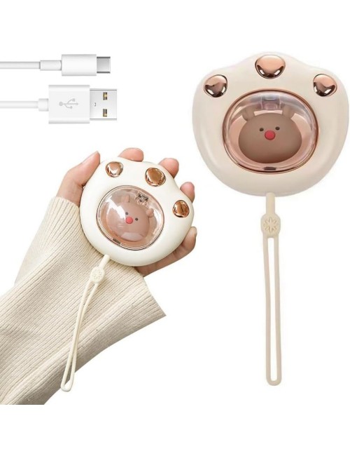 Calentador De Manos Recargable Portatil Diseño Garra Gato