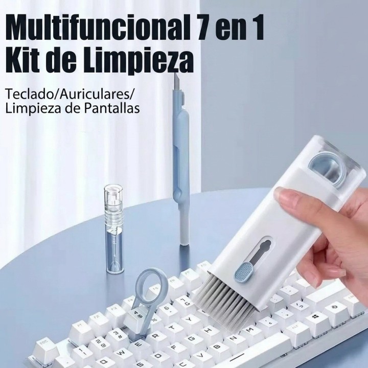 Kit Limpieza Multifuncional 7 En 1 Teclados Y Pantallas