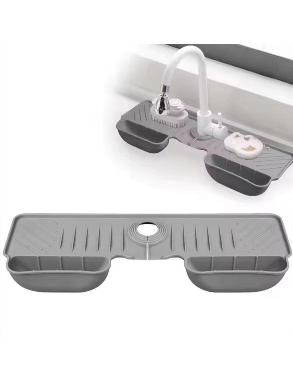 Organizador Lavaplatos Silicona Protector Salpicaduras Grifo
