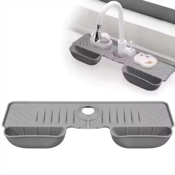 Organizador Lavaplatos Silicona Protector Salpicaduras Grifo