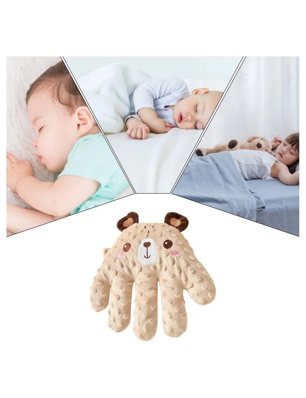 Mano Peluche Relajante Bebe Con Vibracion Y Control Remoto