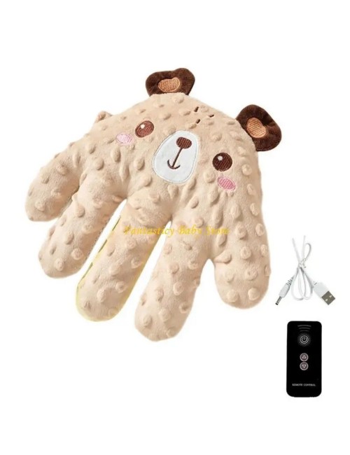Mano Peluche Relajante Bebe Con Vibracion Y Control Remoto