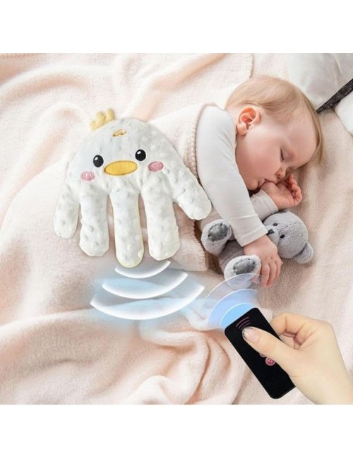 Mano Peluche Relajante Bebe Con Vibracion Y Control Remoto