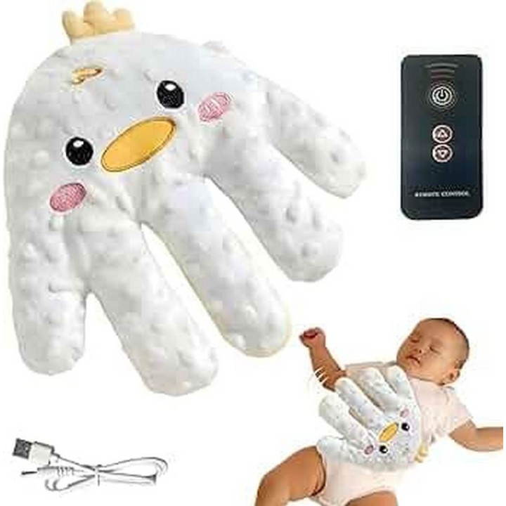 Mano Peluche Relajante Bebe Con Vibracion Y Control Remoto