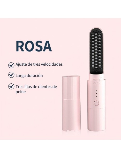 Cepillo Alisador Inalambrico Portatil 3 Temperaturas Usb