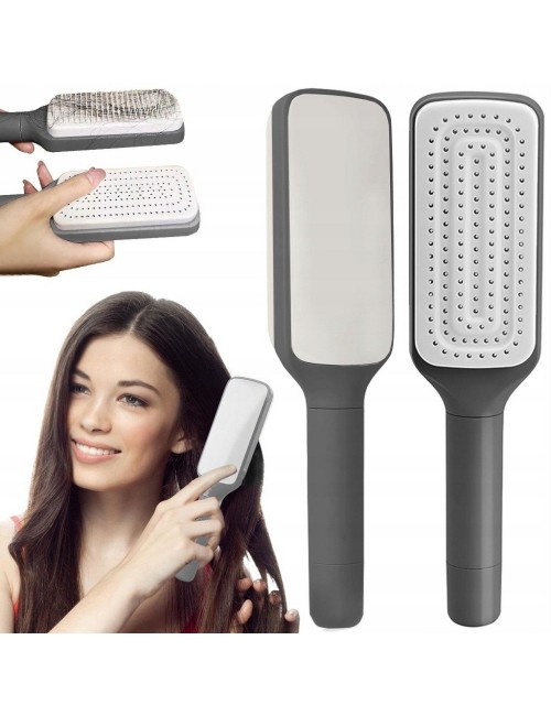 Cepillo De Cabello Autolimpiante Retractil Antiestatico