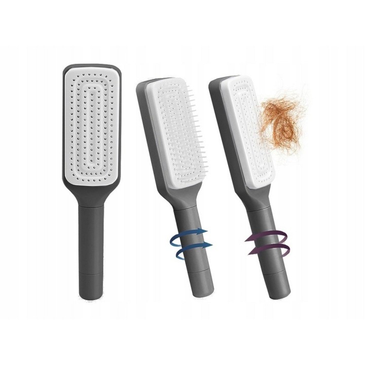 Cepillo De Cabello Autolimpiante Retractil Antiestatico