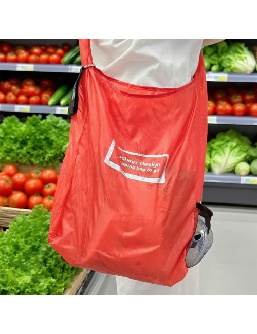 Bolsa De Compras Plegable Retractil Reutilizable Portatil