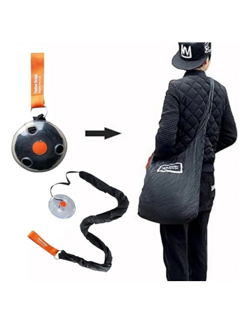 Bolsa De Compras Plegable Retractil Reutilizable Portatil