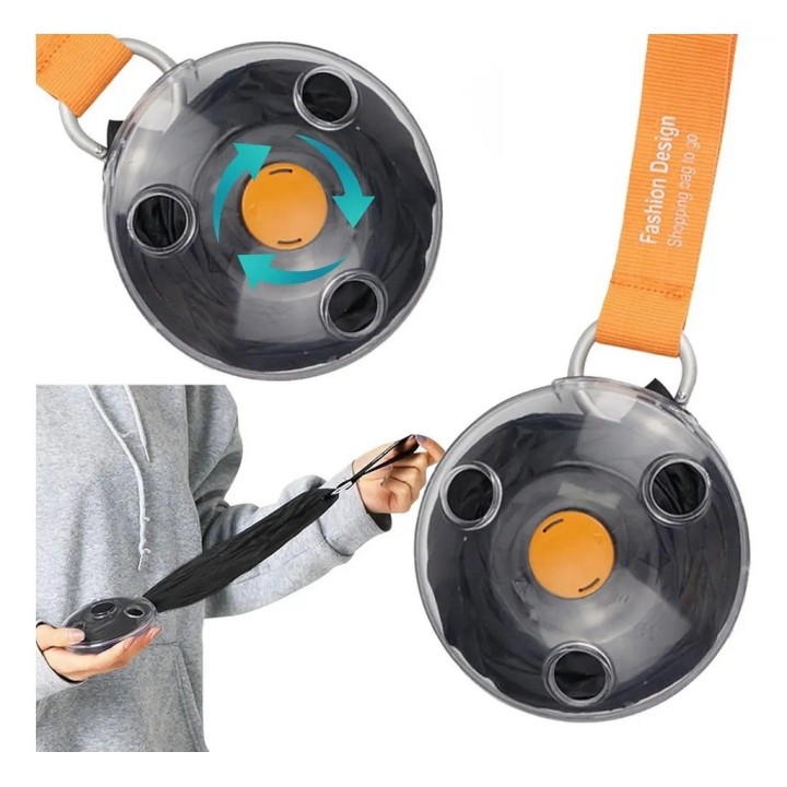 Bolsa De Compras Plegable Retractil Reutilizable Portatil