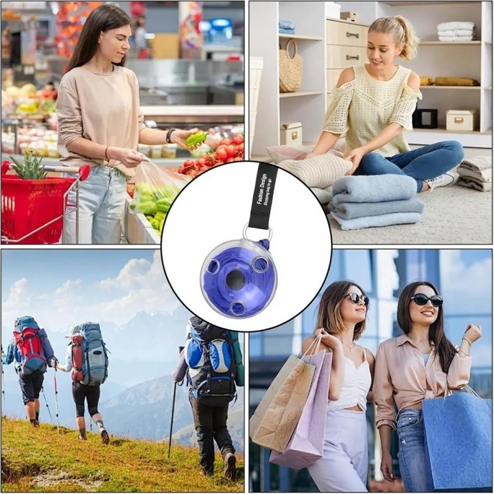 Bolsa De Compras Plegable Retractil Reutilizable Portatil