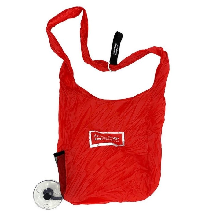 Bolsa De Compras Plegable Retractil Reutilizable Portatil