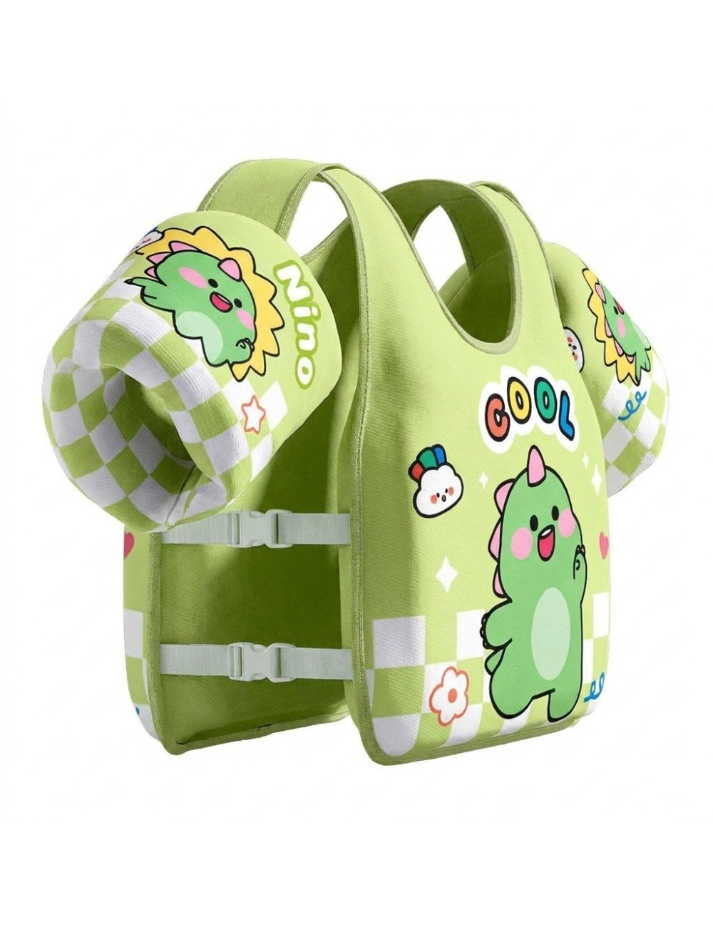 Chaleco Flotador Infantil Niños Piscina Con Braceras