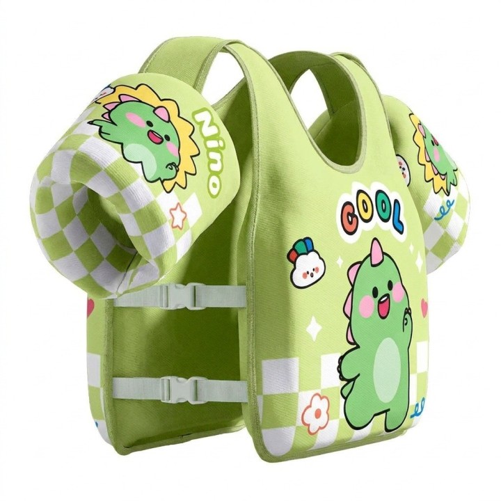 Chaleco Flotador Infantil Niños Piscina Con Braceras