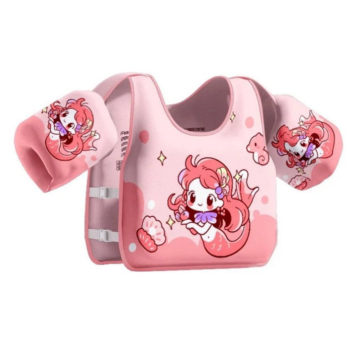 Chaleco Flotador Infantil Niños Piscina Con Braceras