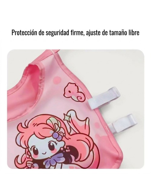 Chaleco Flotador Infantil Niños Piscina Con Braceras