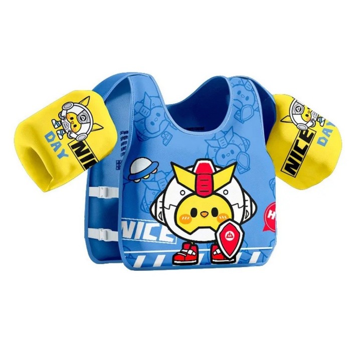 Chaleco Flotador Infantil Niños Piscina Con Braceras