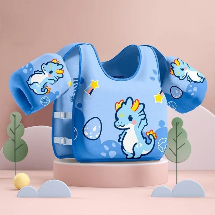 Chaleco Flotador Infantil Niños Piscina Con Braceras