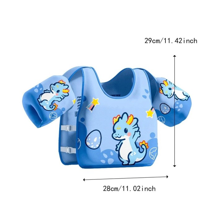 Chaleco Flotador Infantil Niños Piscina Con Braceras